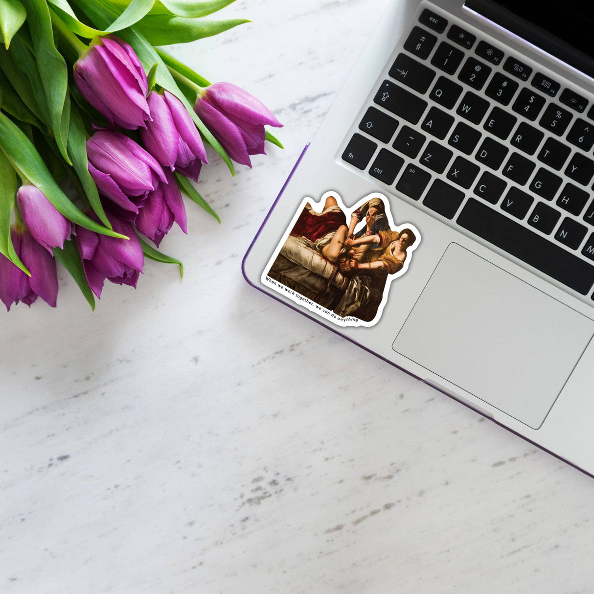 Besties Doing a Nice Beheading Sticker