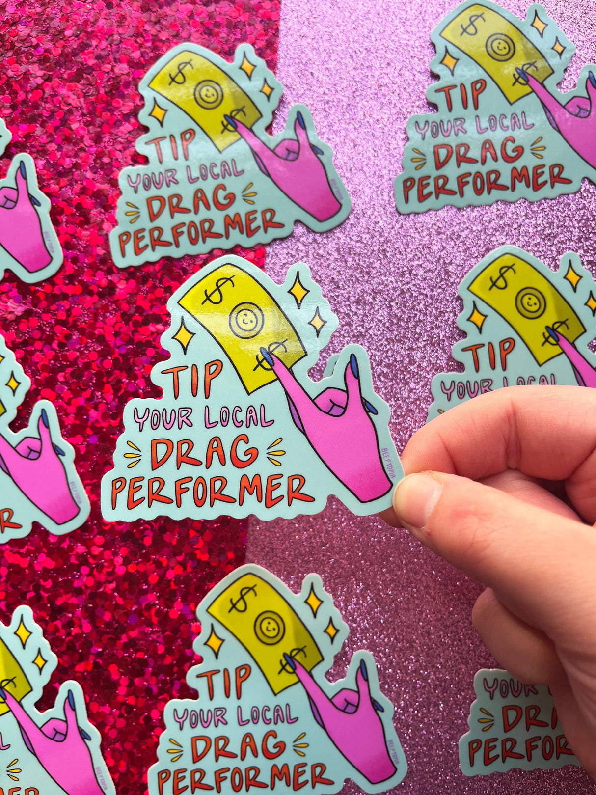 Tip Your Local Drag Performer LGBT Sticker