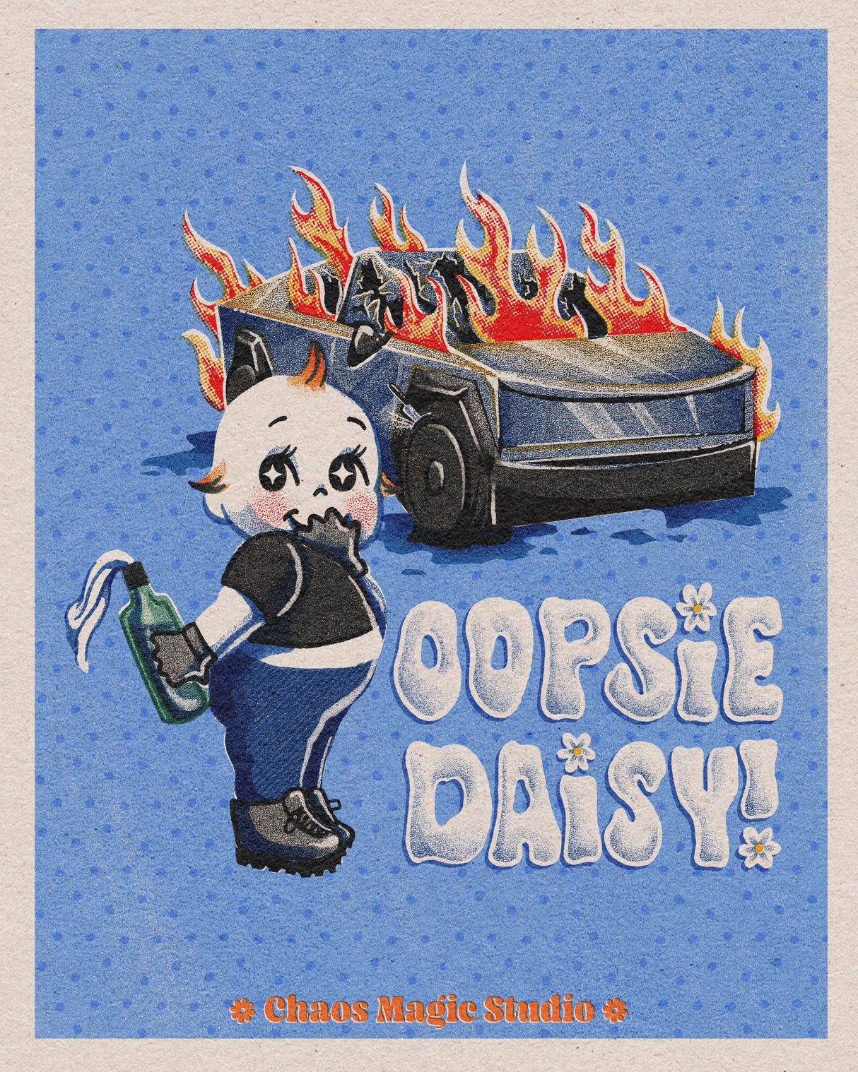 Oopsie Daisy! Art Print
