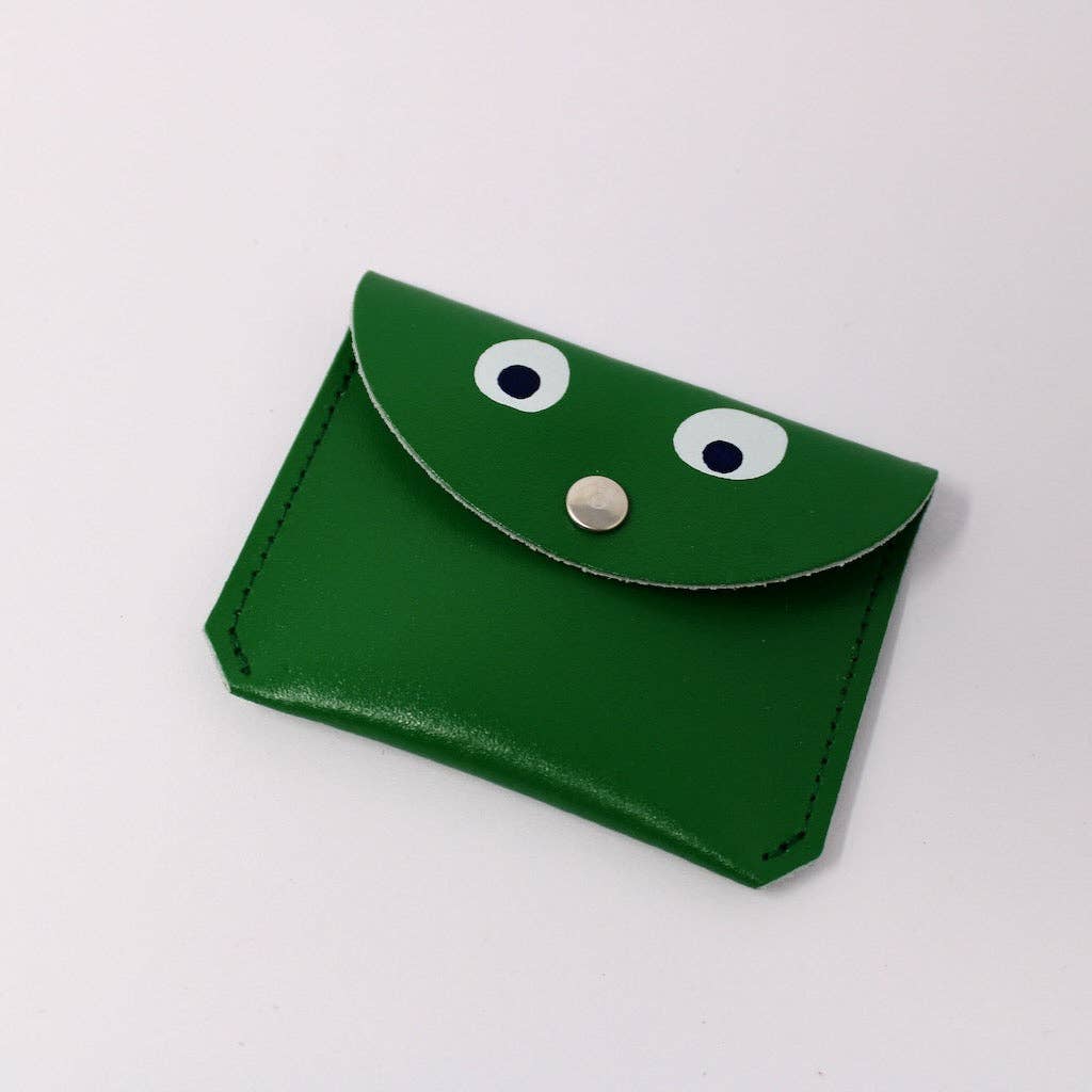 Leather Mini Money Googly Eye Purse
