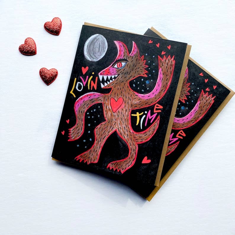 Wolf Love Greeting Card