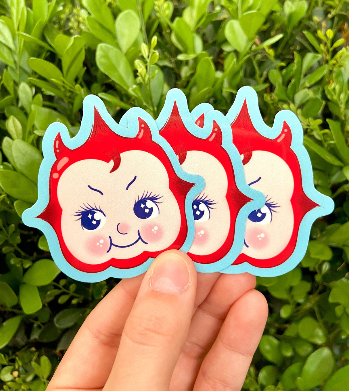 Costumed Kewpie Doll Halloween Sticker