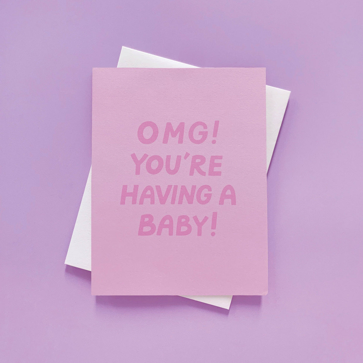OMG Baby Shower Card