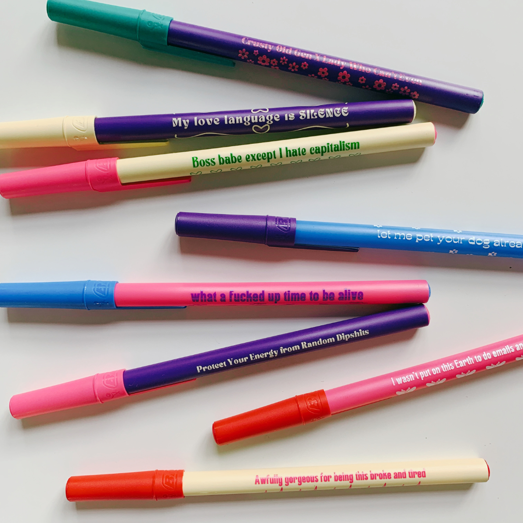 Protect Your Energy From Random Dipshits Ballpoint Pen