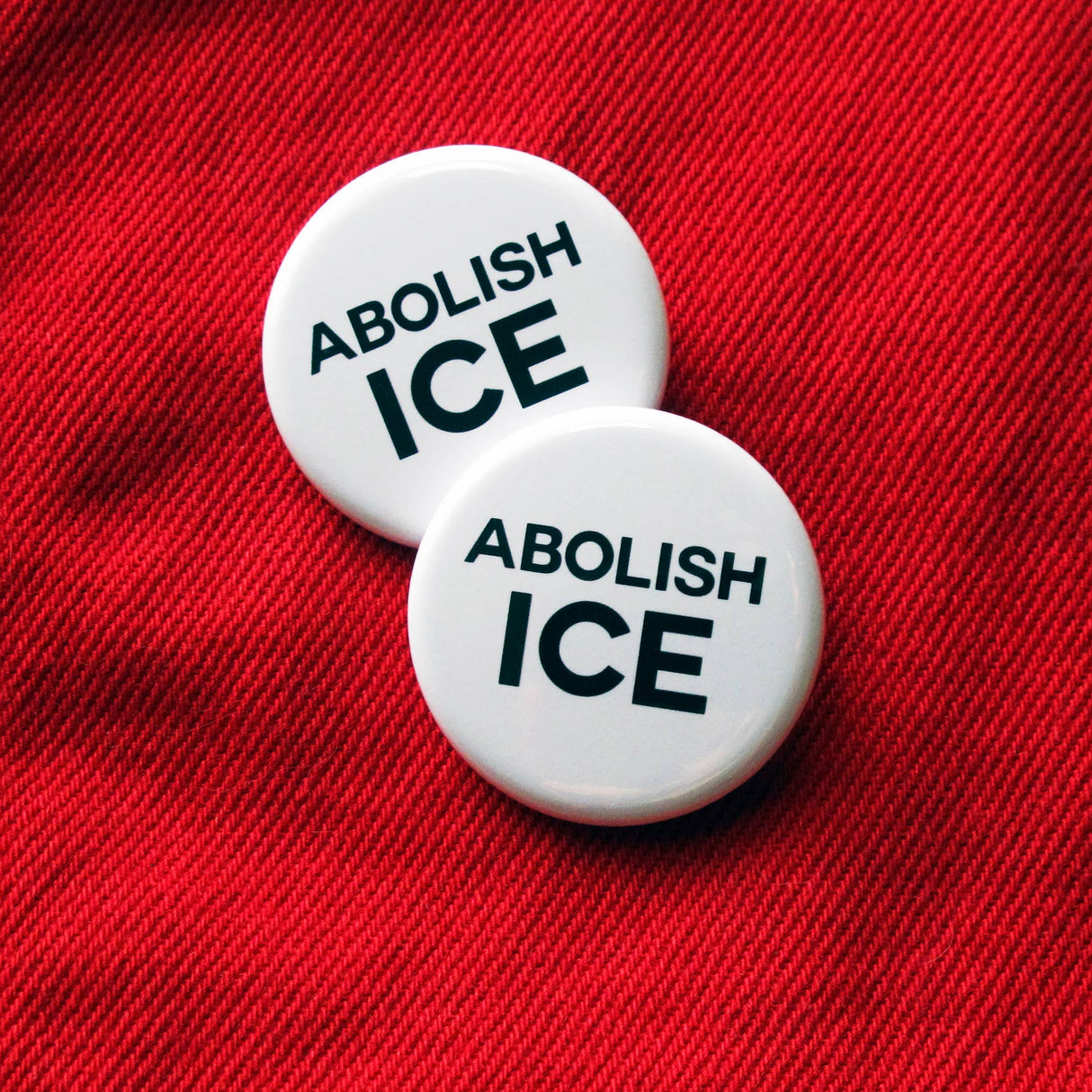 ABOLISH ICE Political Pin 1.25" Button Immigration Activist