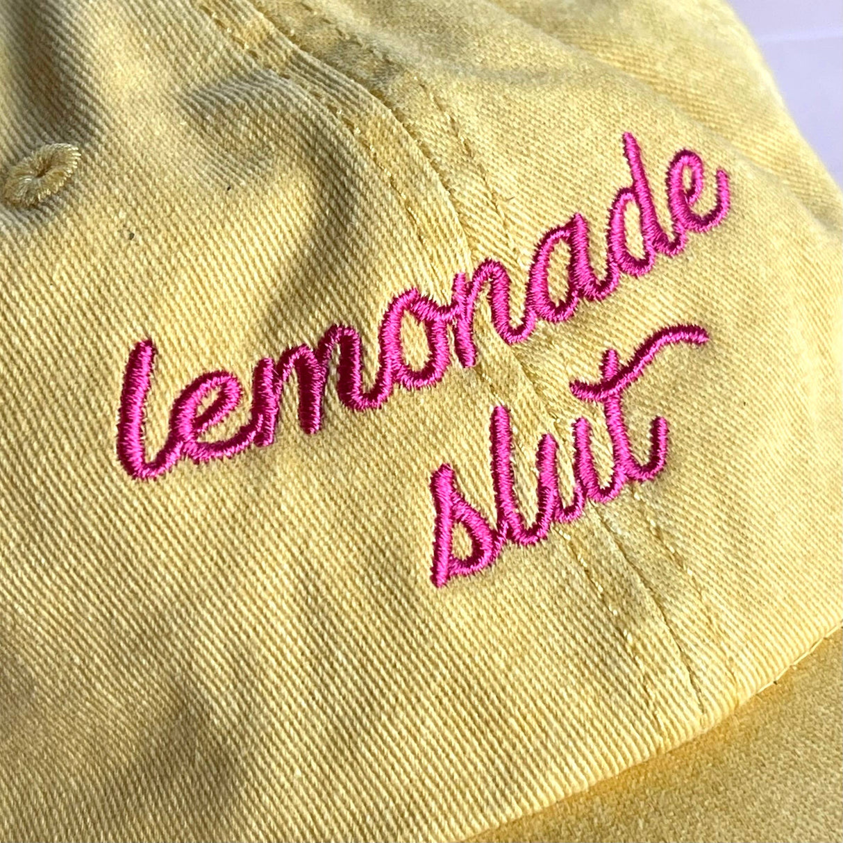 Lemonade Slut Yellow Baseball Cap