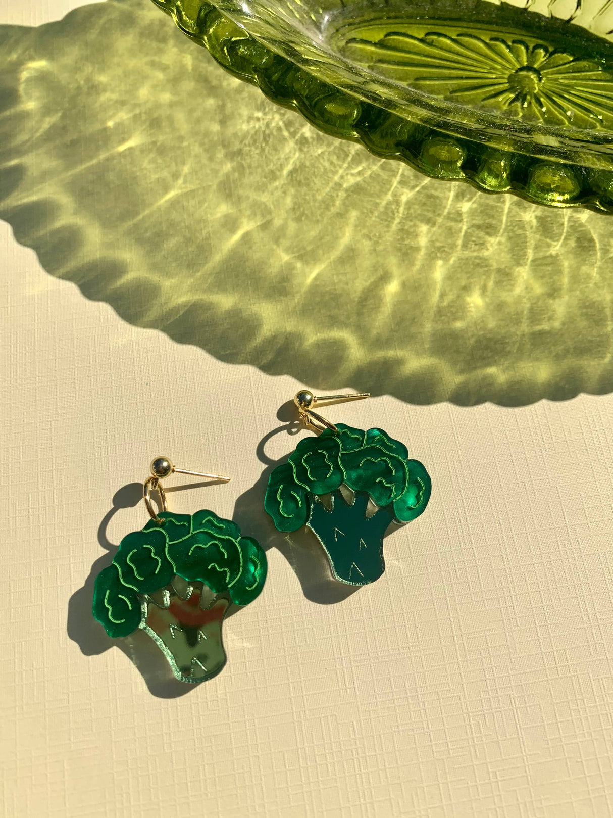 Mini Broccoli Earrings