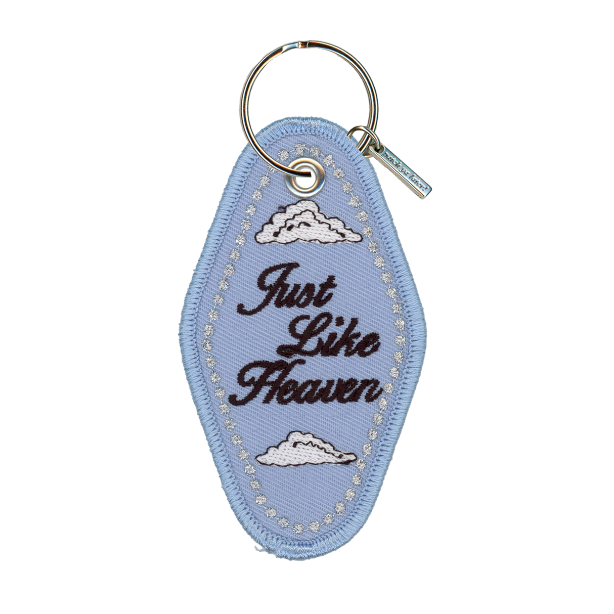 Just Like Heaven Embroidered Keychain