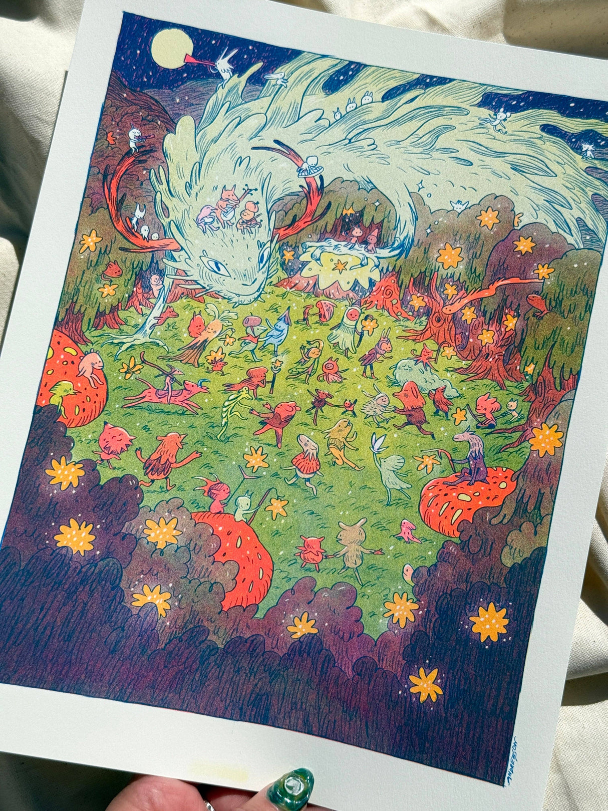 Morophon The Boundless Small Riso Print