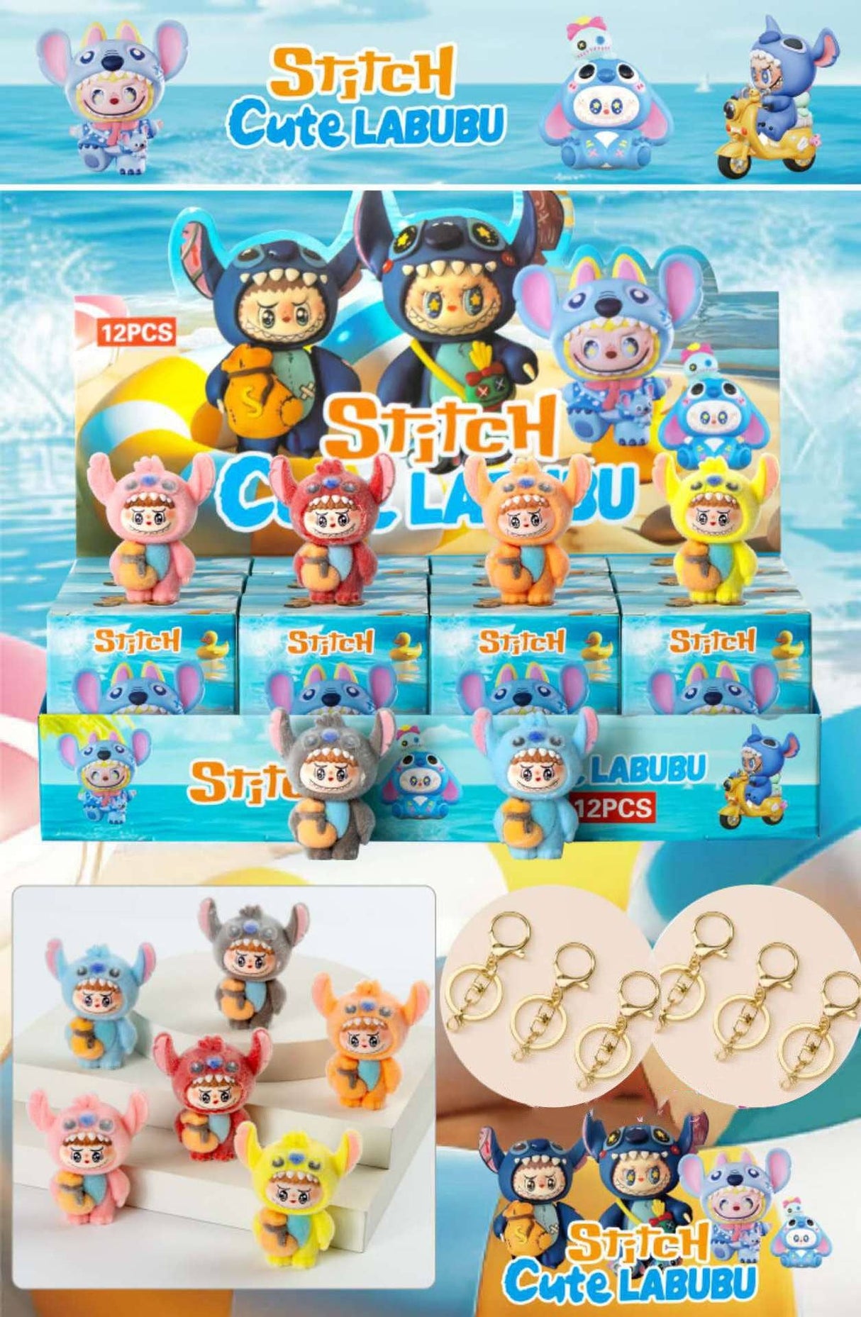 Christmas Flocked Vinyl Figure Collectible Toy Blind Box