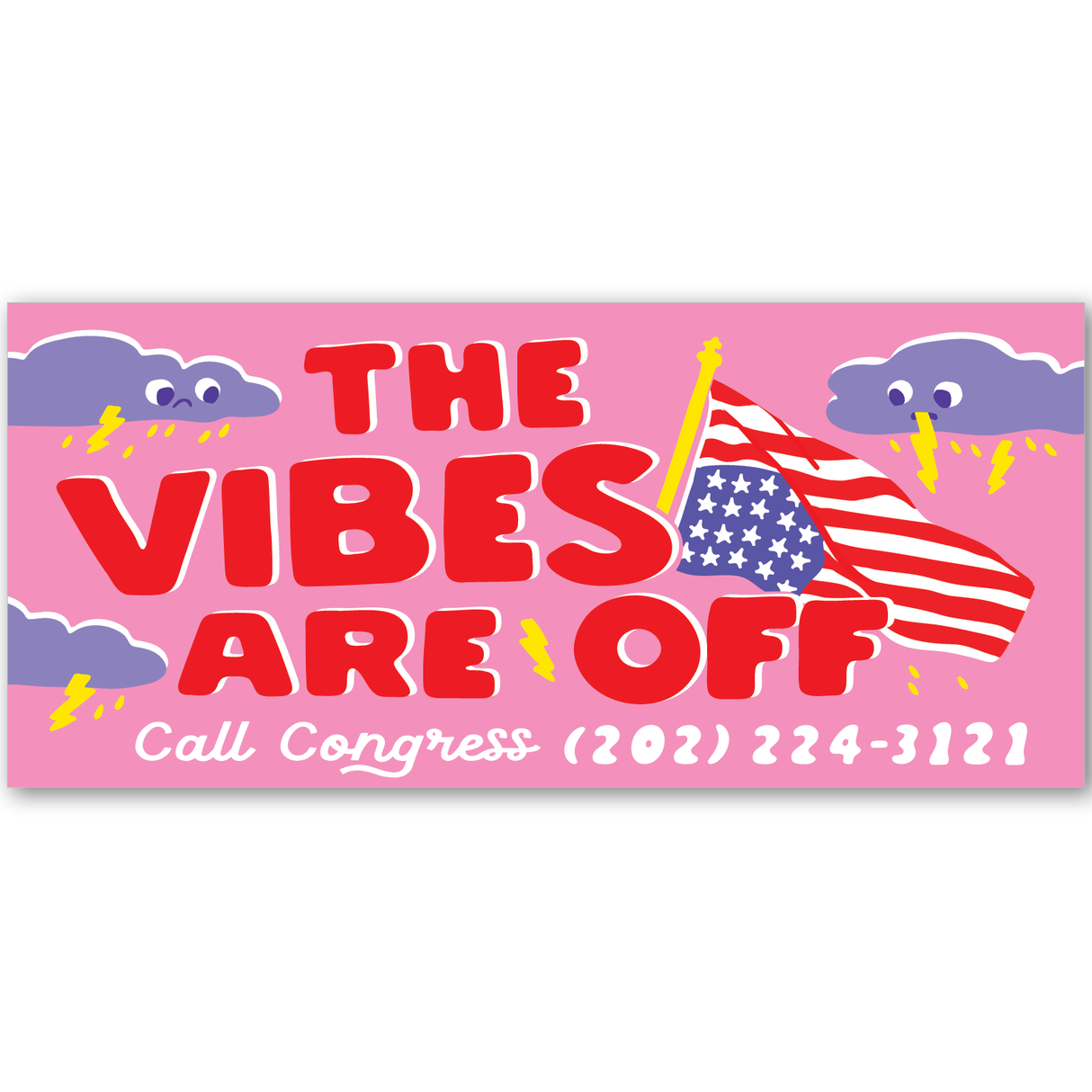 The Vibes Are Off Sticker