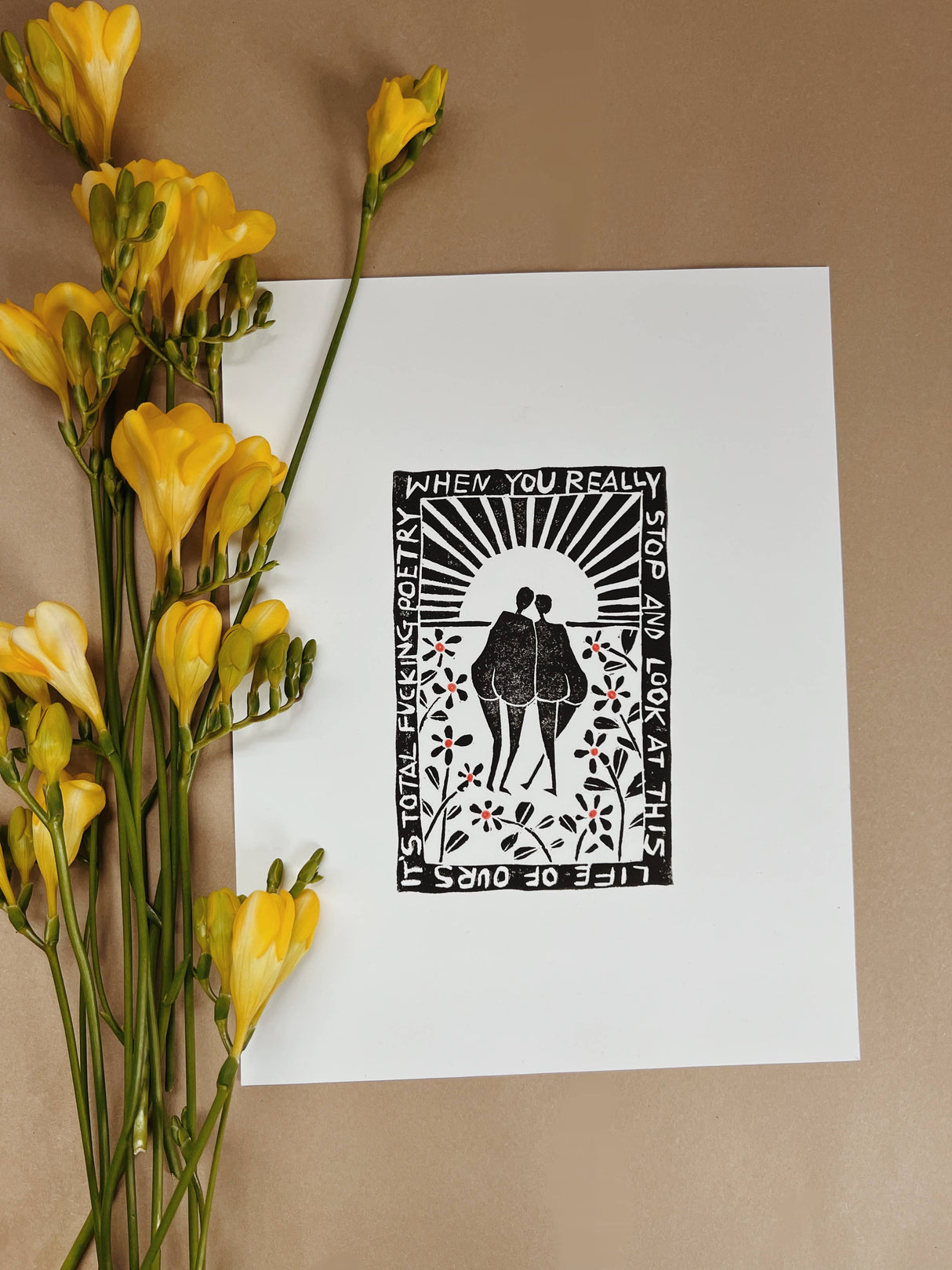 Total F*cking Poetry Art Print