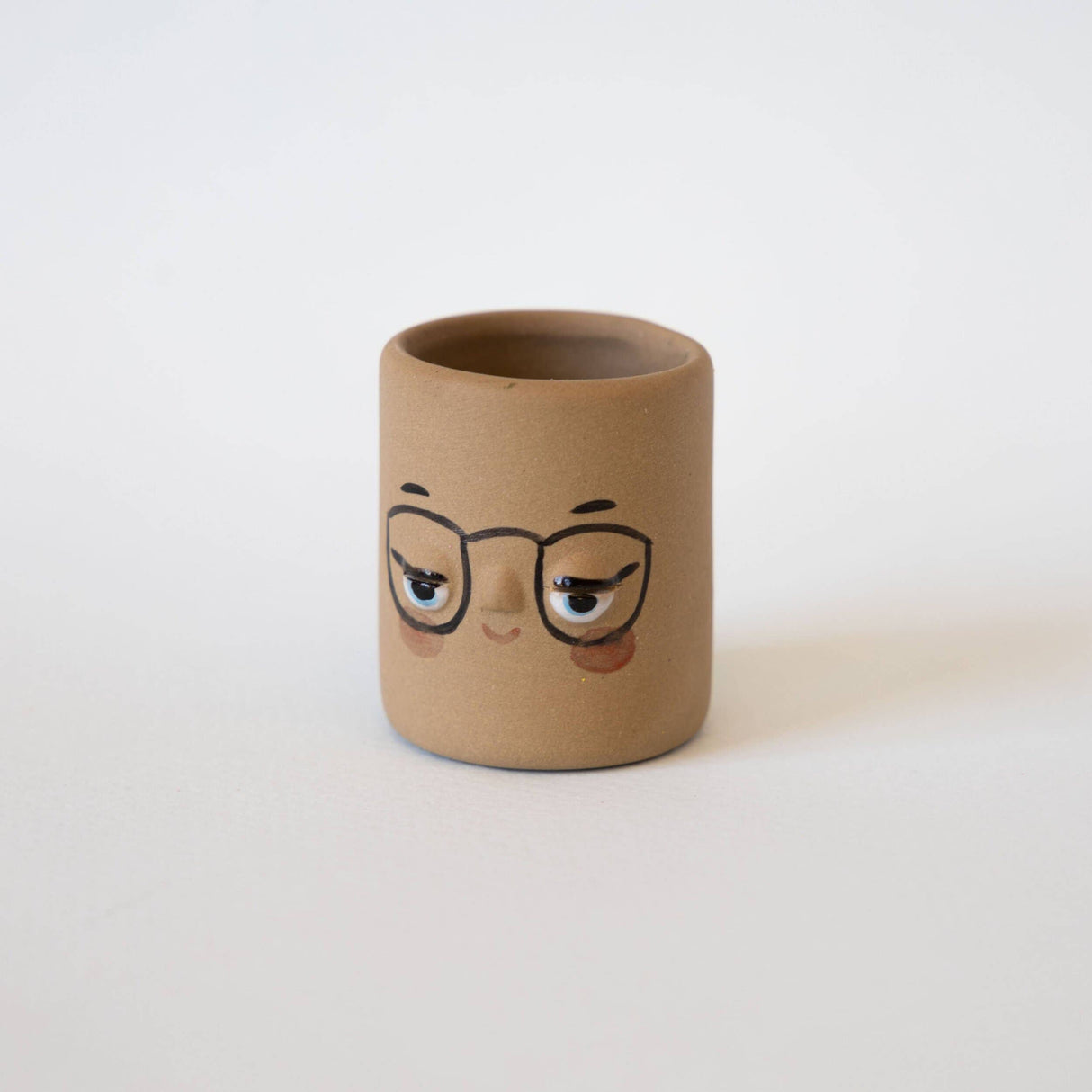 Four-Eyes Mini Planter - Moroccan Sand Clay