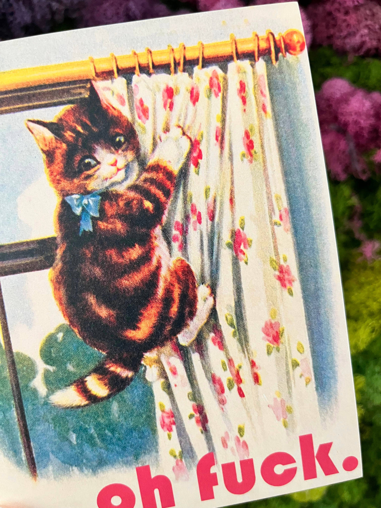 Oh Fuck Kitty Greeting Card