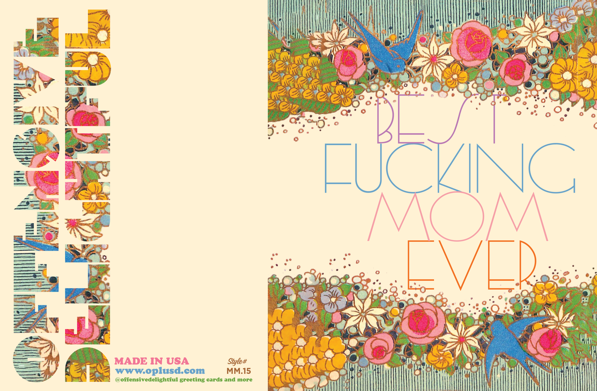 Flowers Best Fing Mother's Day Greeting Card