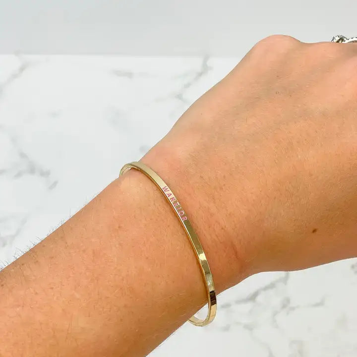 'Warrior' Sentiment Bracelets