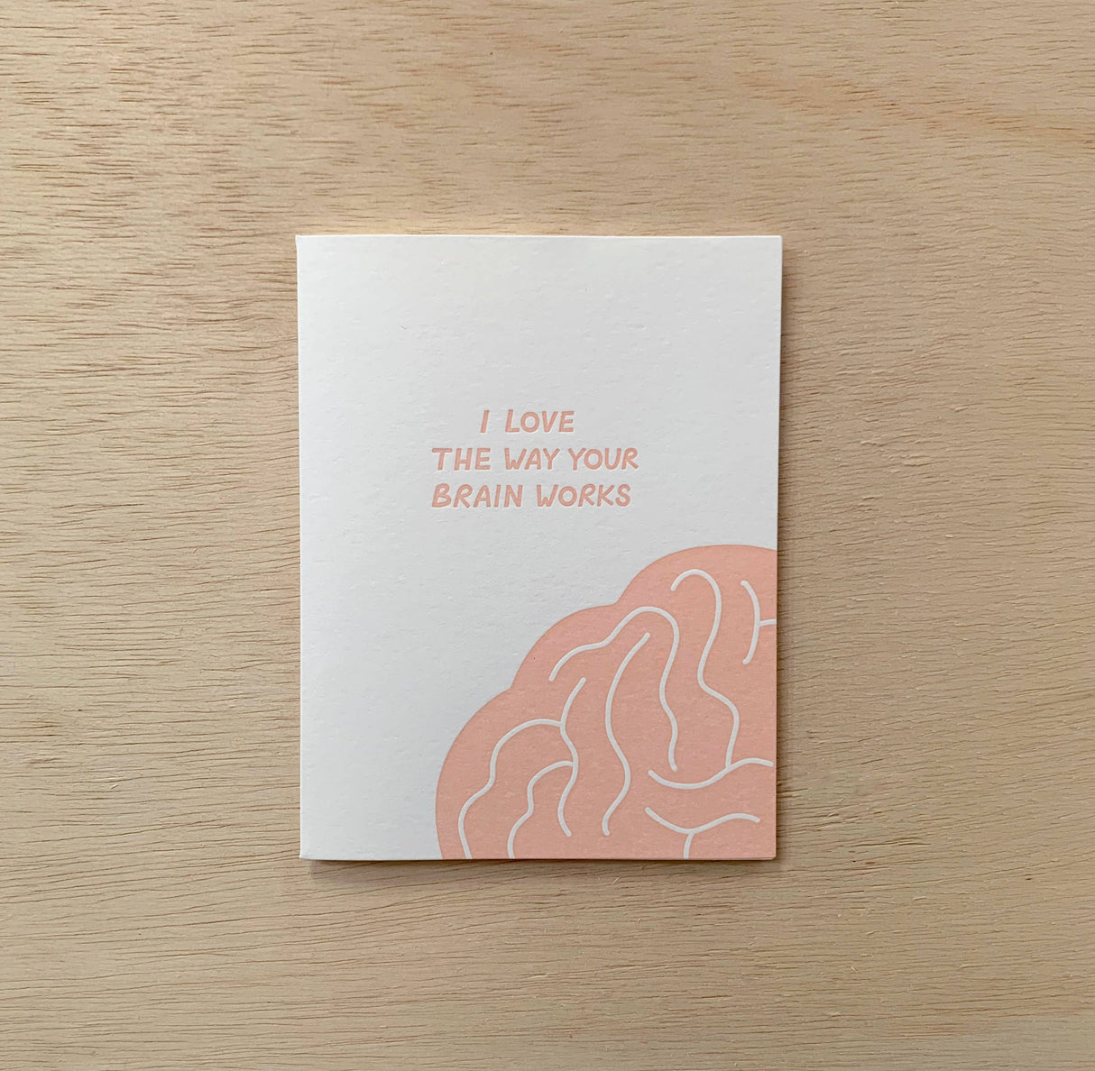Your Brain Valentine's Day Card