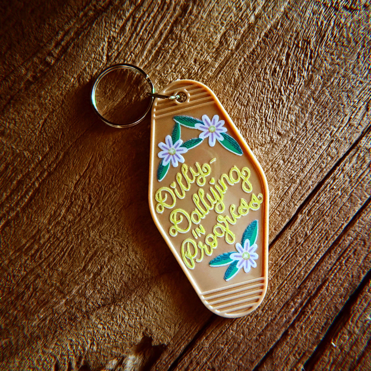 Dilly-Dallying in Progress Keychain
