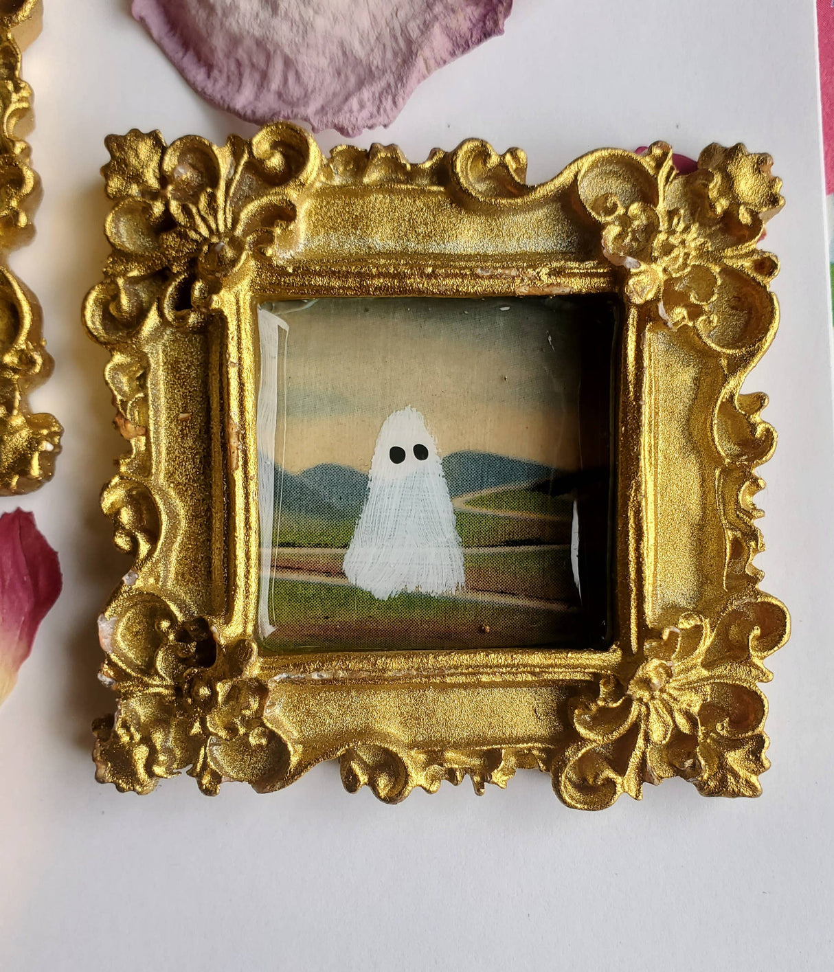 Ghosts on Vacation Painting Magnet