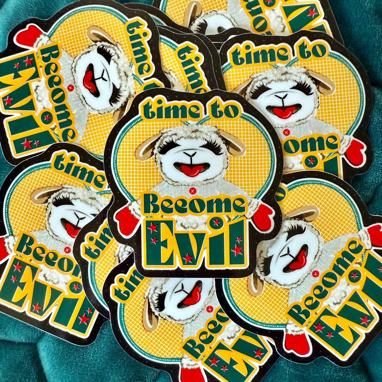 Evil Lamb Chop Vinyl Sticker