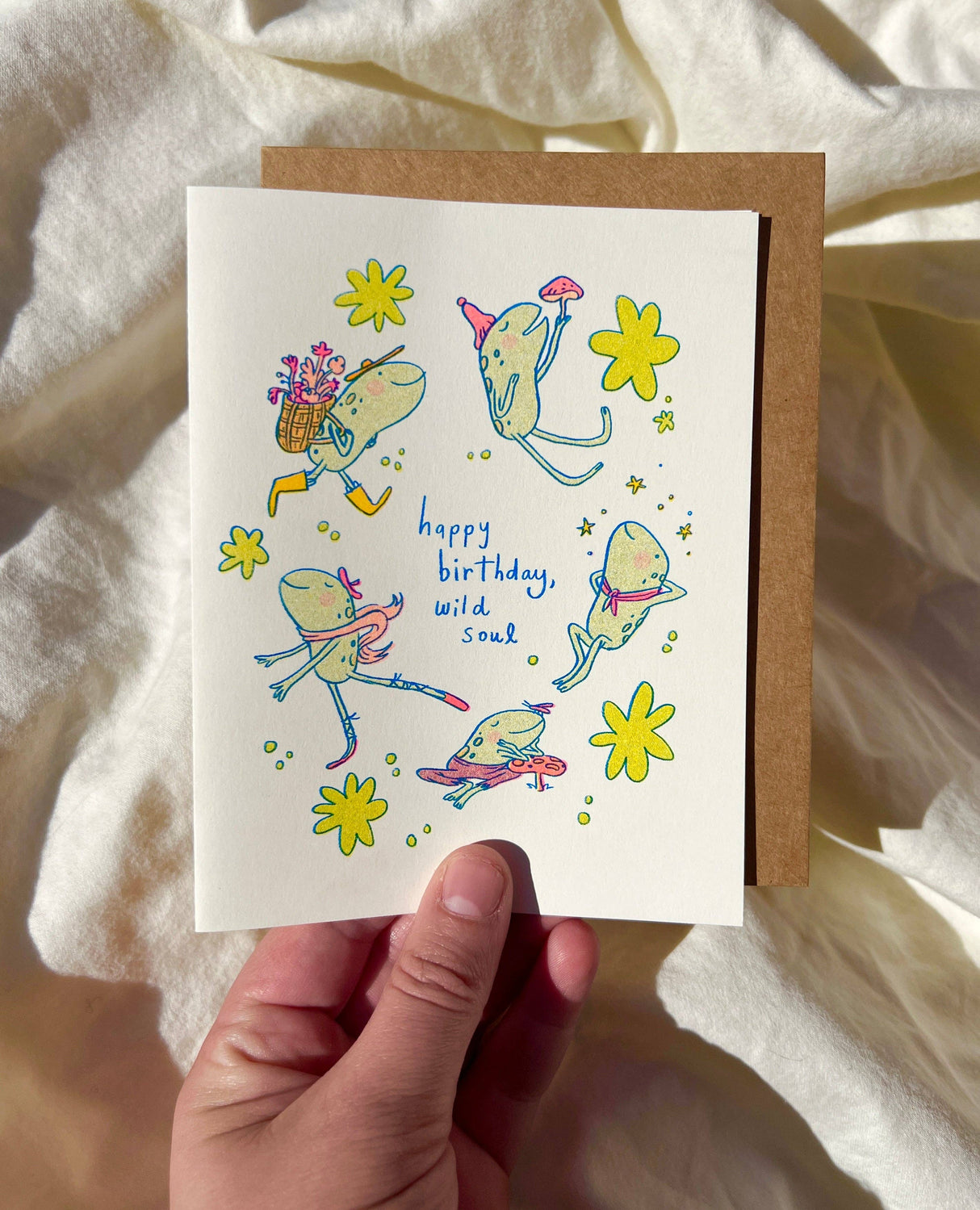 Wild Soul Risograph Birthday Card
