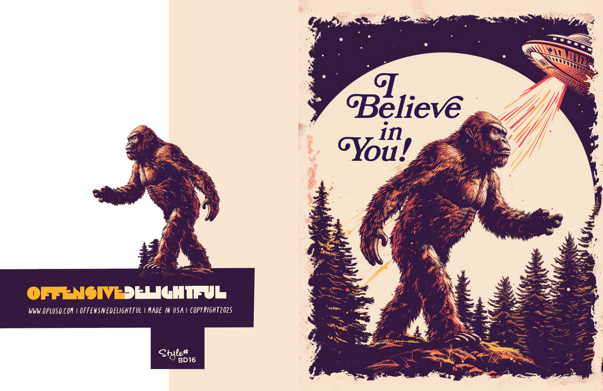 YETI BELIEVES! Greeting Card