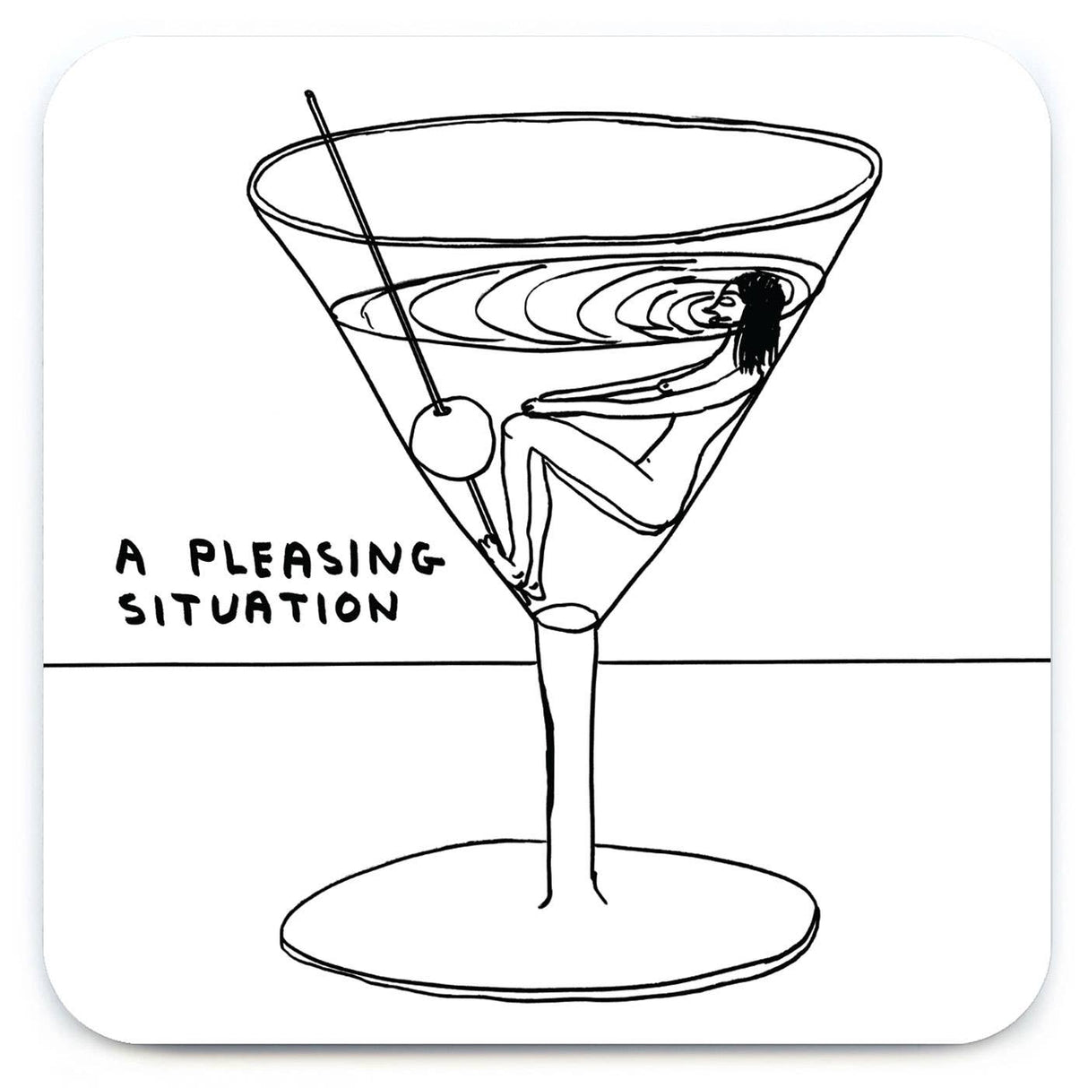 A Pleasing Situation Art Coaster