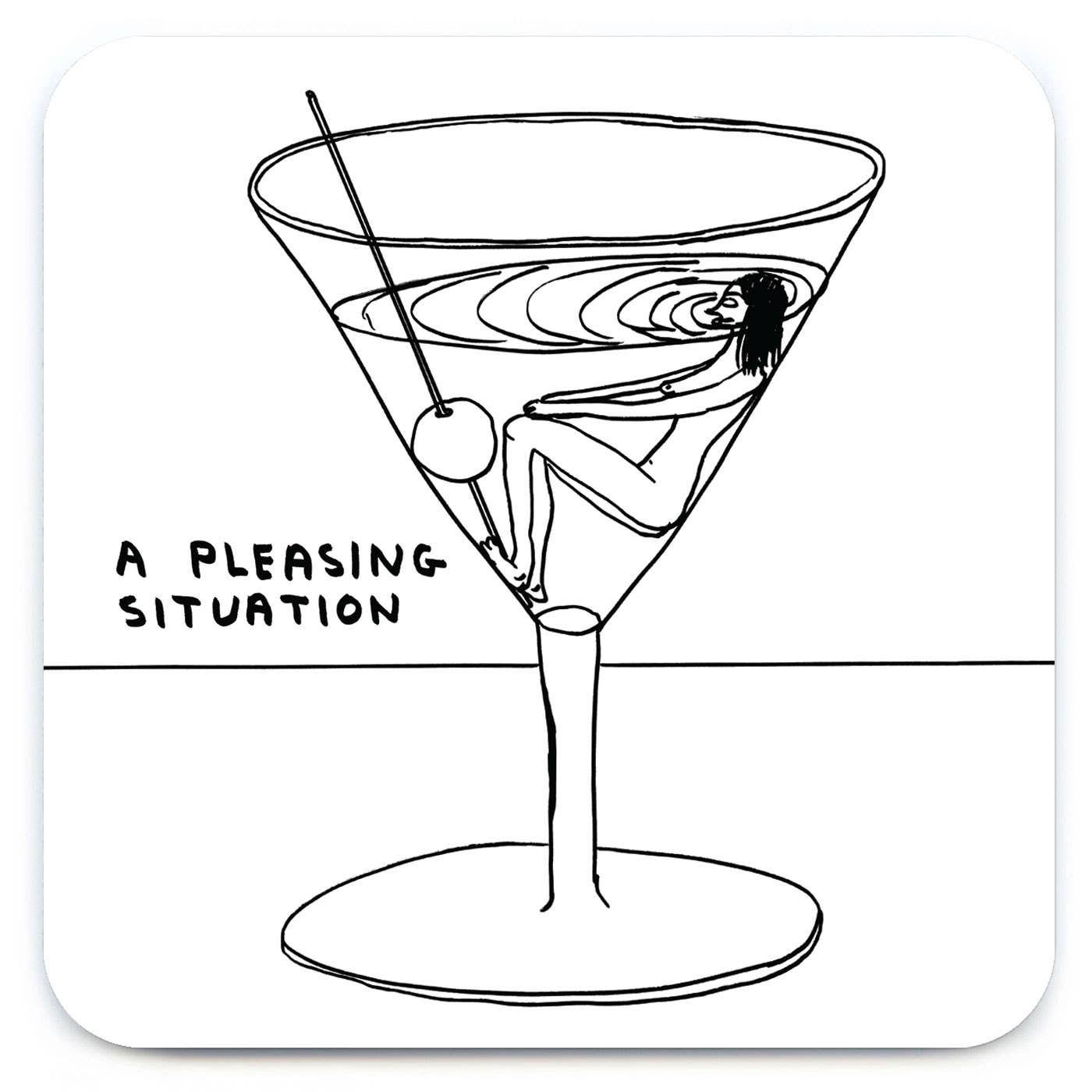 A Pleasing Situation Art Coaster