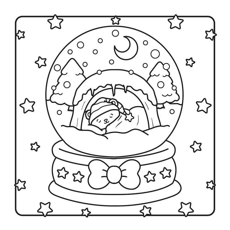 Snuggly Winter Coloring Book by