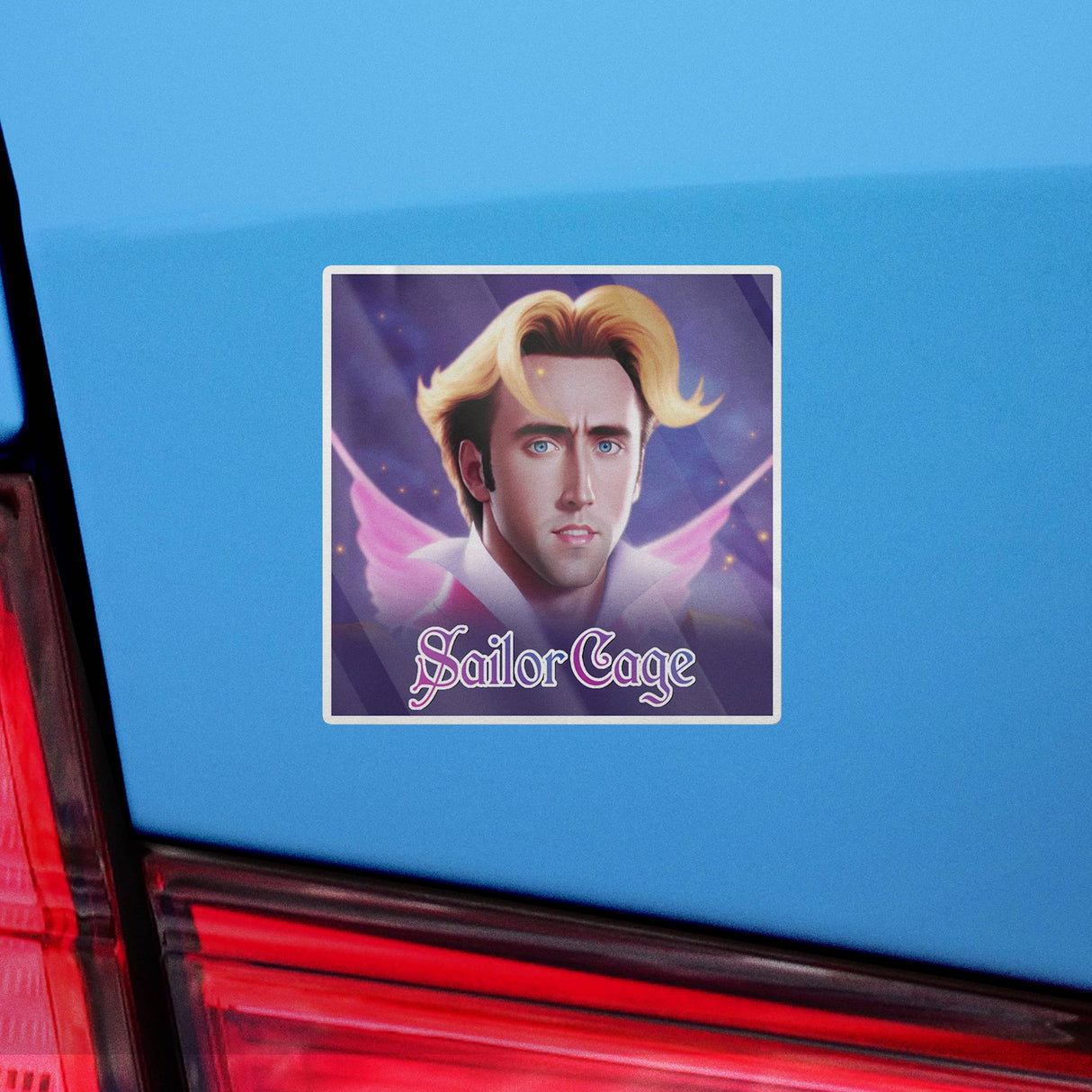 Sailor Moon Nicolas Cage Meme Sticker