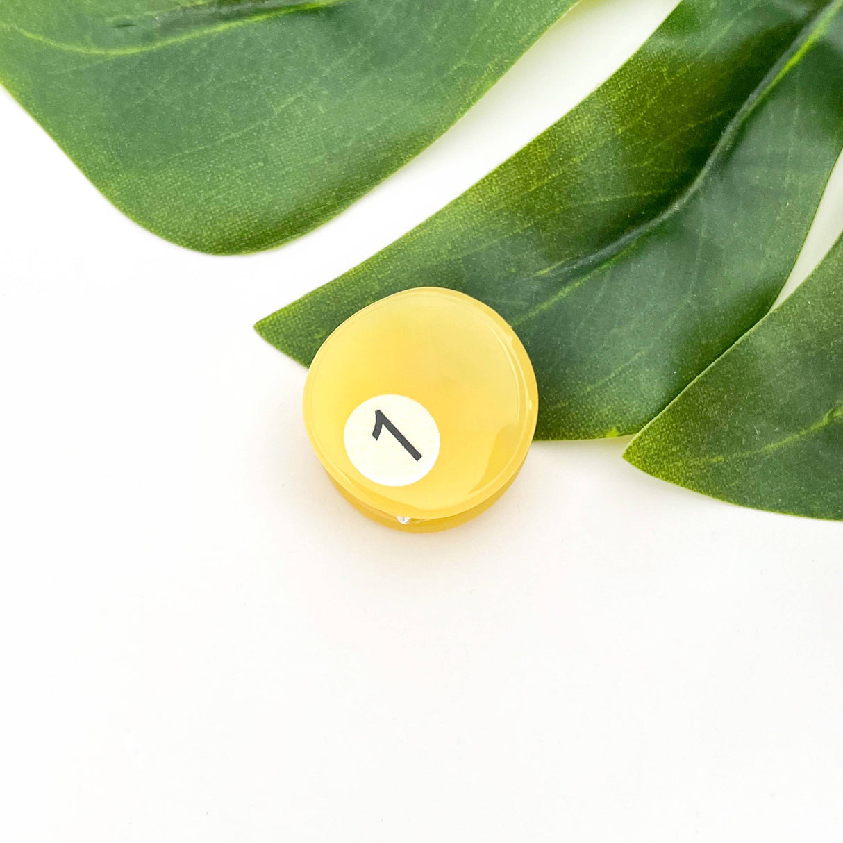 Mini Billiard Ball Acetate Claw Clip