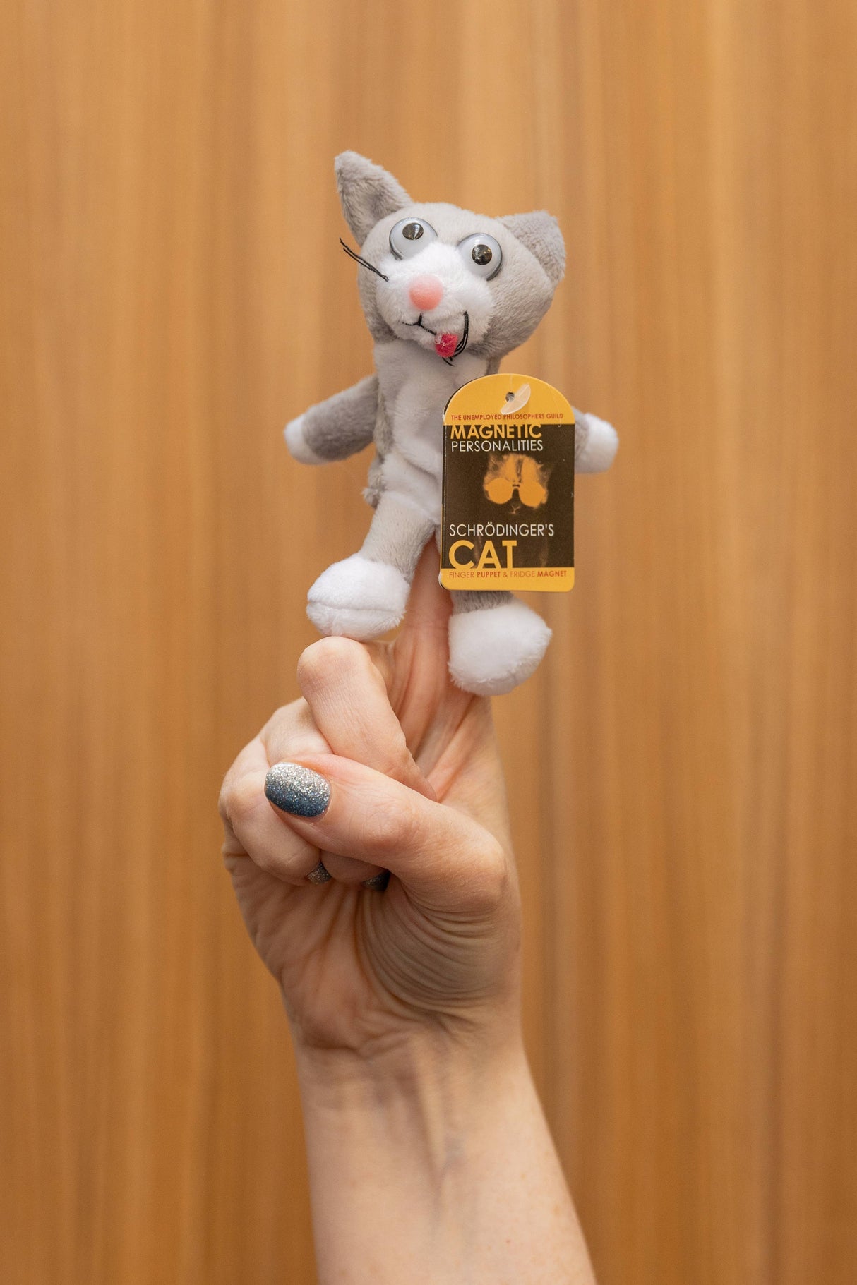 Schrodinger's Cat Finger Puppet