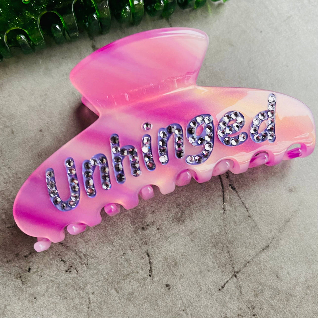 Unhinged Rhinestone Hair Claw