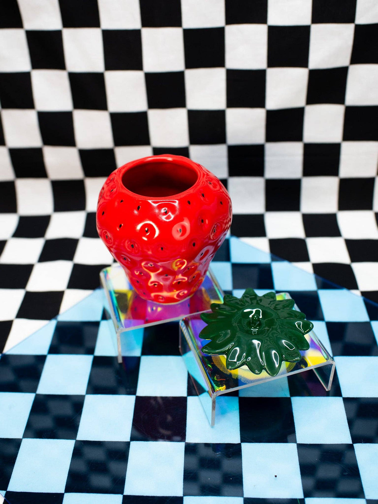 Strawberry Ceramic Jar