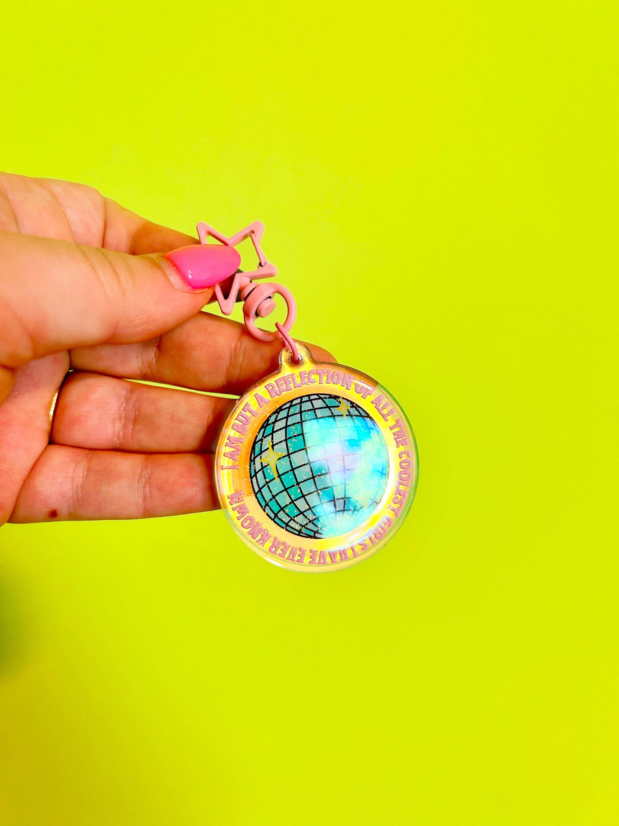 Reflection of the Coolest GIRLS I've Known Keychain