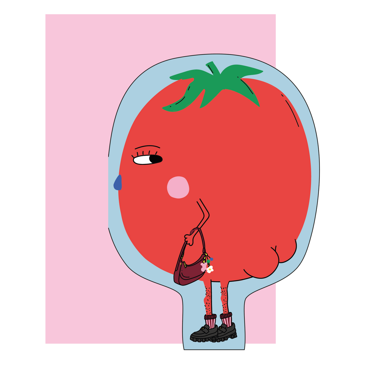 Hey Tomato! Die Cut Greeting Card