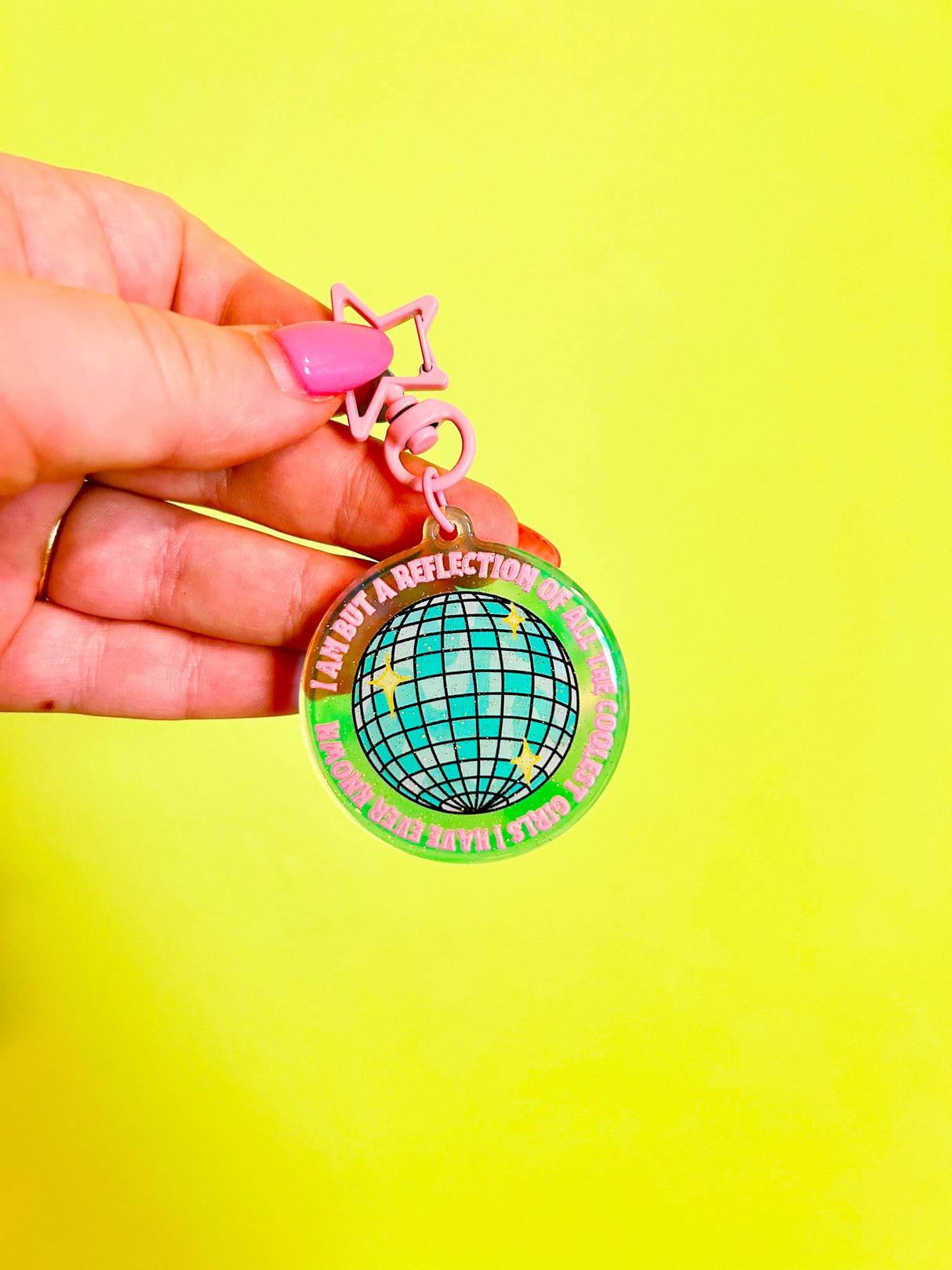 Reflection of the Coolest GIRLS I've Known Keychain