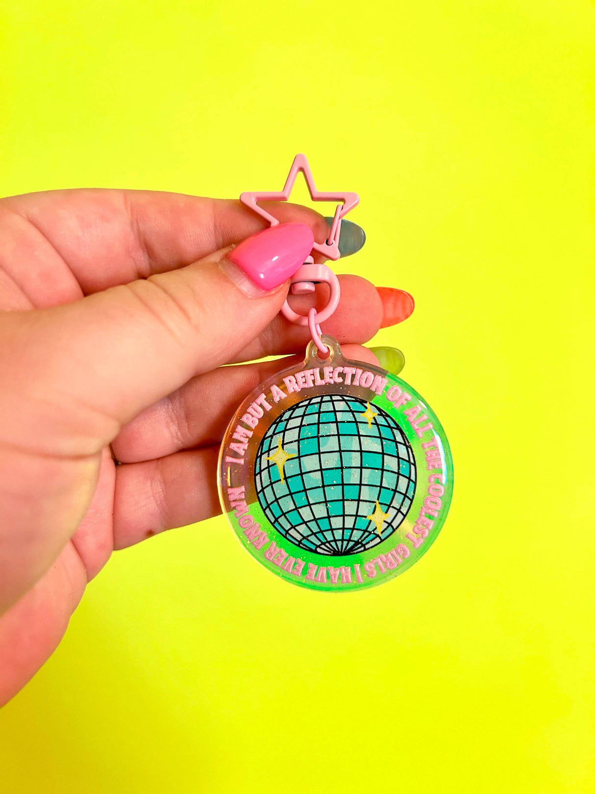 Reflection of the Coolest GIRLS I've Known Keychain