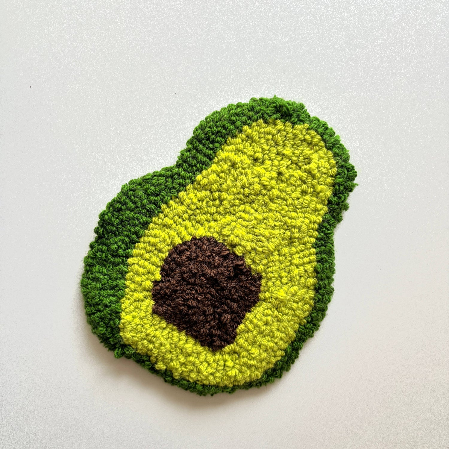 Avocado Hand Tufted Mug Rug
