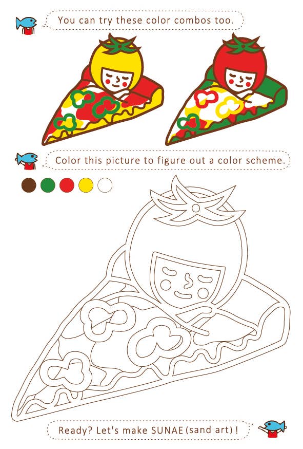DIY Sand Art Kit - Pizza Bed