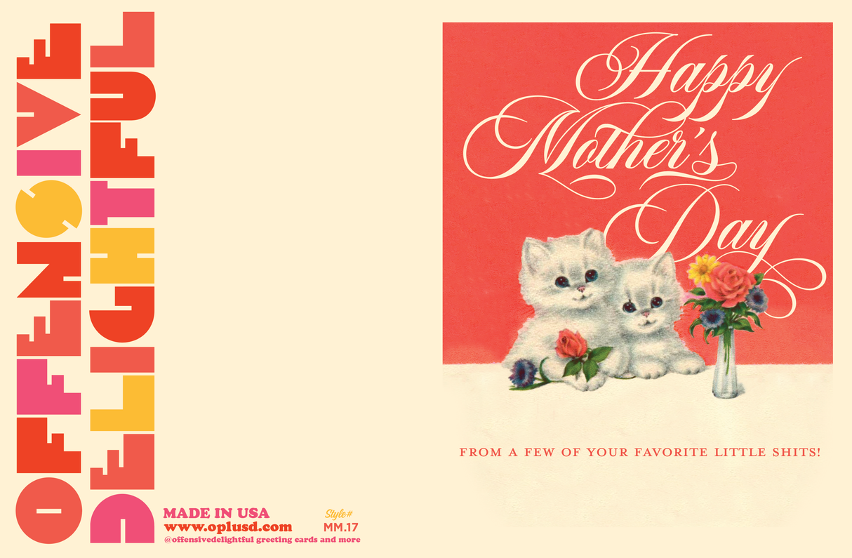 Little Shit Mother's Day Card