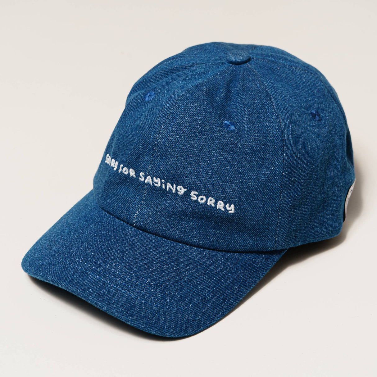 SORRY: Denim baseball cap