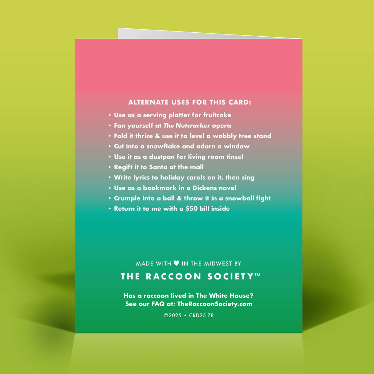 Just Getting Started Holiday Card