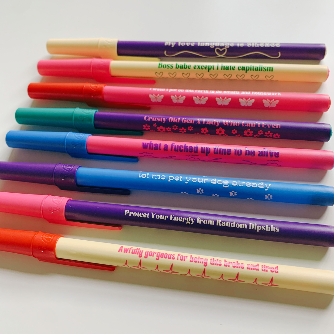 Protect Your Energy From Random Dipshits Ballpoint Pen