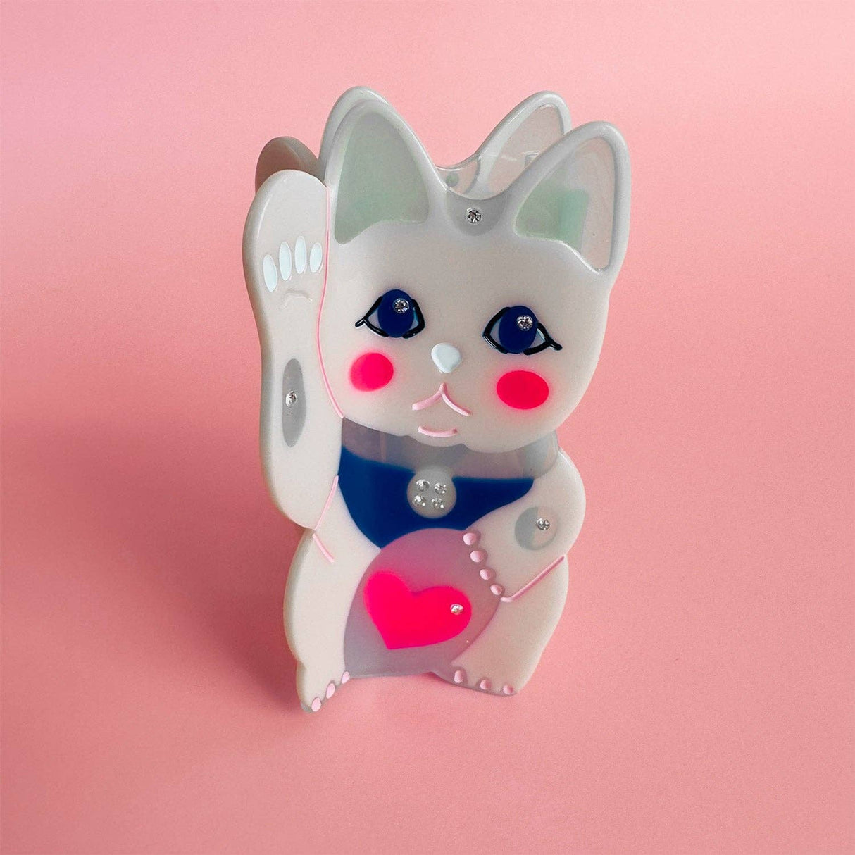 Maneki Lucky Cat Hair Claw