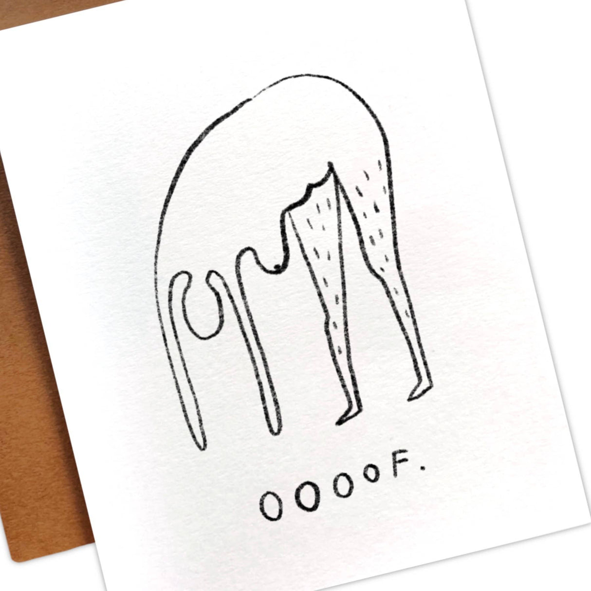 OOOF Greeting Card