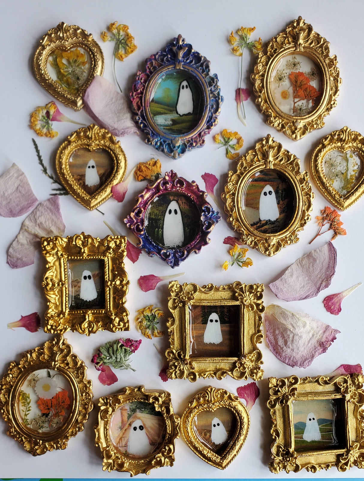 Ghosts on Vacation Painting Magnet