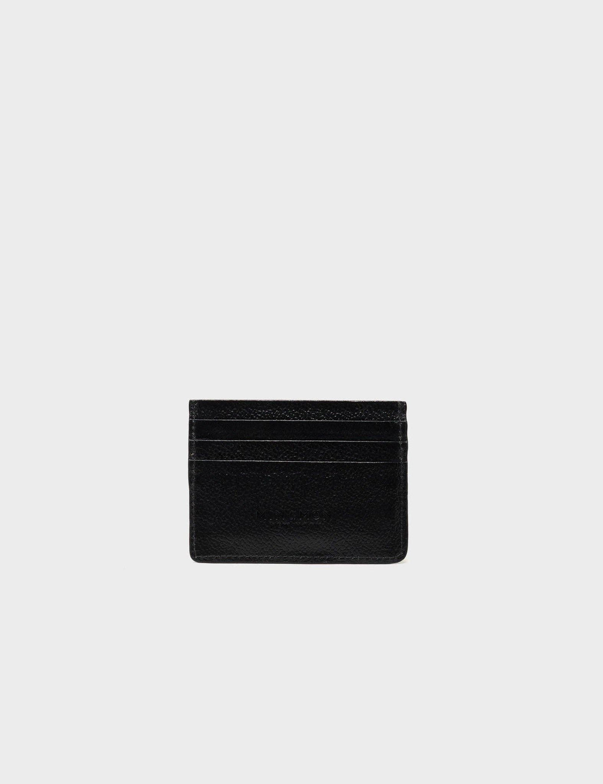 Filium Black Leather Cardholder - All Over Eyes Embroidery