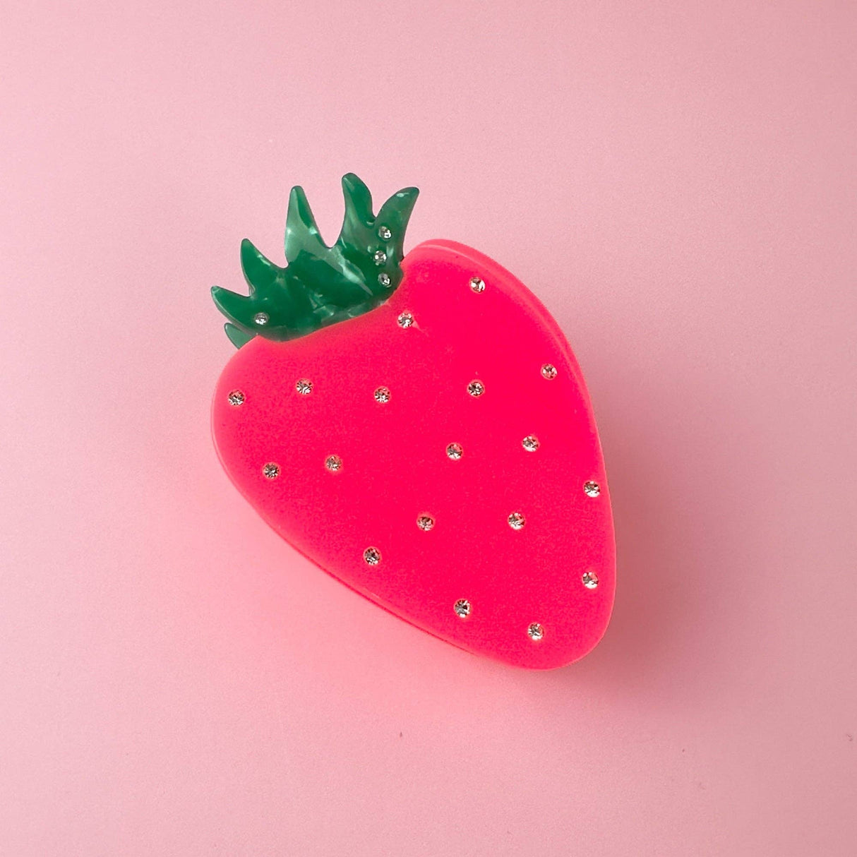 Neon Strawberry Hair Claw