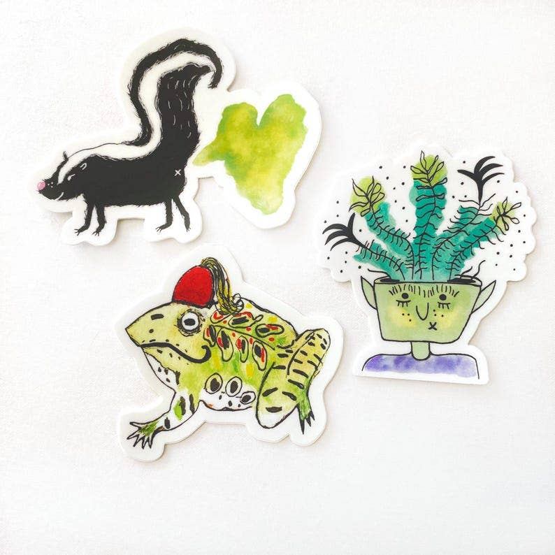Skunk Heart Vinyl Sticker